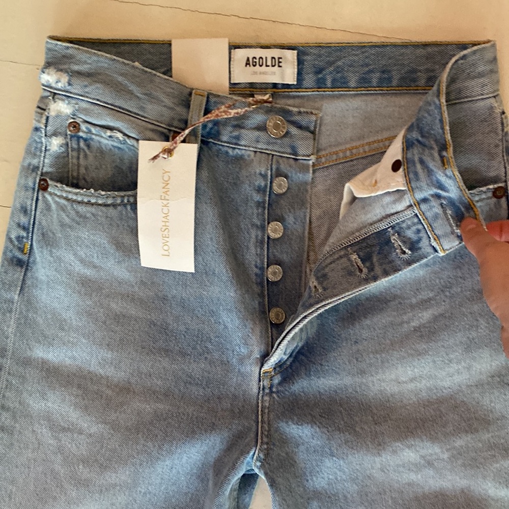 AGOLDE x LoveShackFancy Pinch Waist Flashback Jeans - New with Tags - size 25
